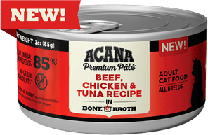 Acana Acana Premium Pâté, Beef, Chicken & Tuna Recipe